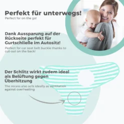 Lilly And Ben® Pucksack | S/M: 0-3 MONATE | Weitere Größen Verfügbar| 2er Set | Baumwoll-Puckdecke I Baby Mühelos Pucken | Atmungsaktives Pucktuch Mit Weichen & Verstellbaren Klettverschlüssen | Türkis Blau Für Jungen -Babyfreude Deutschland Verkaufs-Shop f131e044903adb3e0987fe51663c2feb