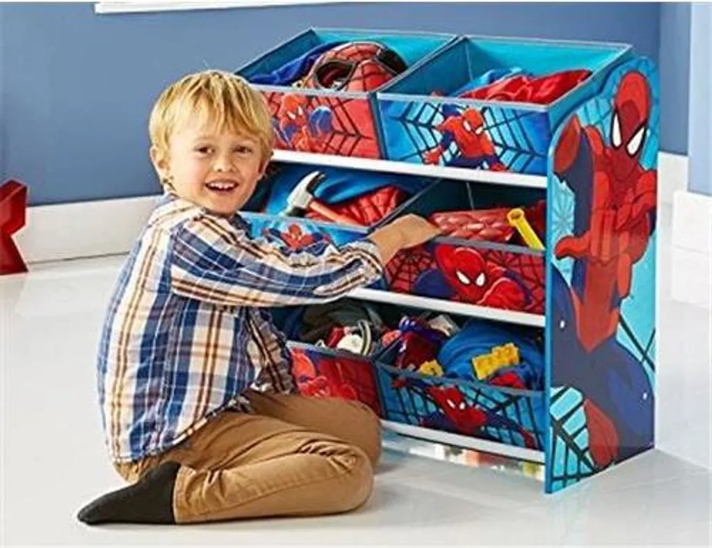 Worlds Appart Spider-Man - Regal Zur Spielzeugaufbewahrung Mit Sechs Kisten Für Kinder, 471SDR 12 Worlds Appart Spider-Man - Regal Zur Spielzeugaufbewahrung Mit Sechs Kisten Für Kinder, 471SDR – Bild 12