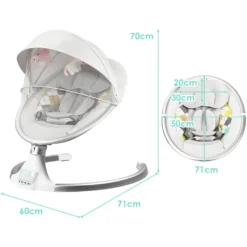 COSTWAY Babywippe Elektrisch Mit Timer, Babyschaukel Babywiege Mit 5 Schwingungsamplituden Musik Und Bluetoothfunktion Beige 10 COSTWAY Babywippe Elektrisch Mit Timer, Babyschaukel Babywiege Mit 5 Schwingungsamplituden Musik Und Bluetoothfunktion Beige -Babyfreude Deutschland Verkaufs-Shop f3aa17c6f8c55f628d28329e261e05a5