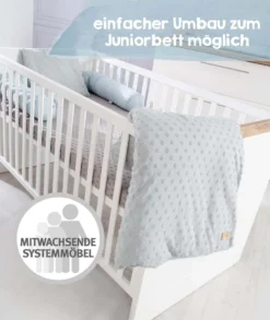 Roba Kombi-Kinderbett 'Nele' 70 X1 40 Cm, Babybett Umbaubar Zum Juniorbett, Weiß,Nachbildungleisten In 'Artisan Eiche' -Babyfreude Deutschland Verkaufs-Shop f3ace7b0a3f06a2f75fec408274e75e9
