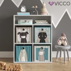 Vicco Kinderregal + Faltbox Luigi Weiß 72 X 90,2 X 30,6 Cm Holzwerkstoff -Babyfreude Deutschland Verkaufs-Shop f3bbd235abaf49d577d91a9da2b8bc36