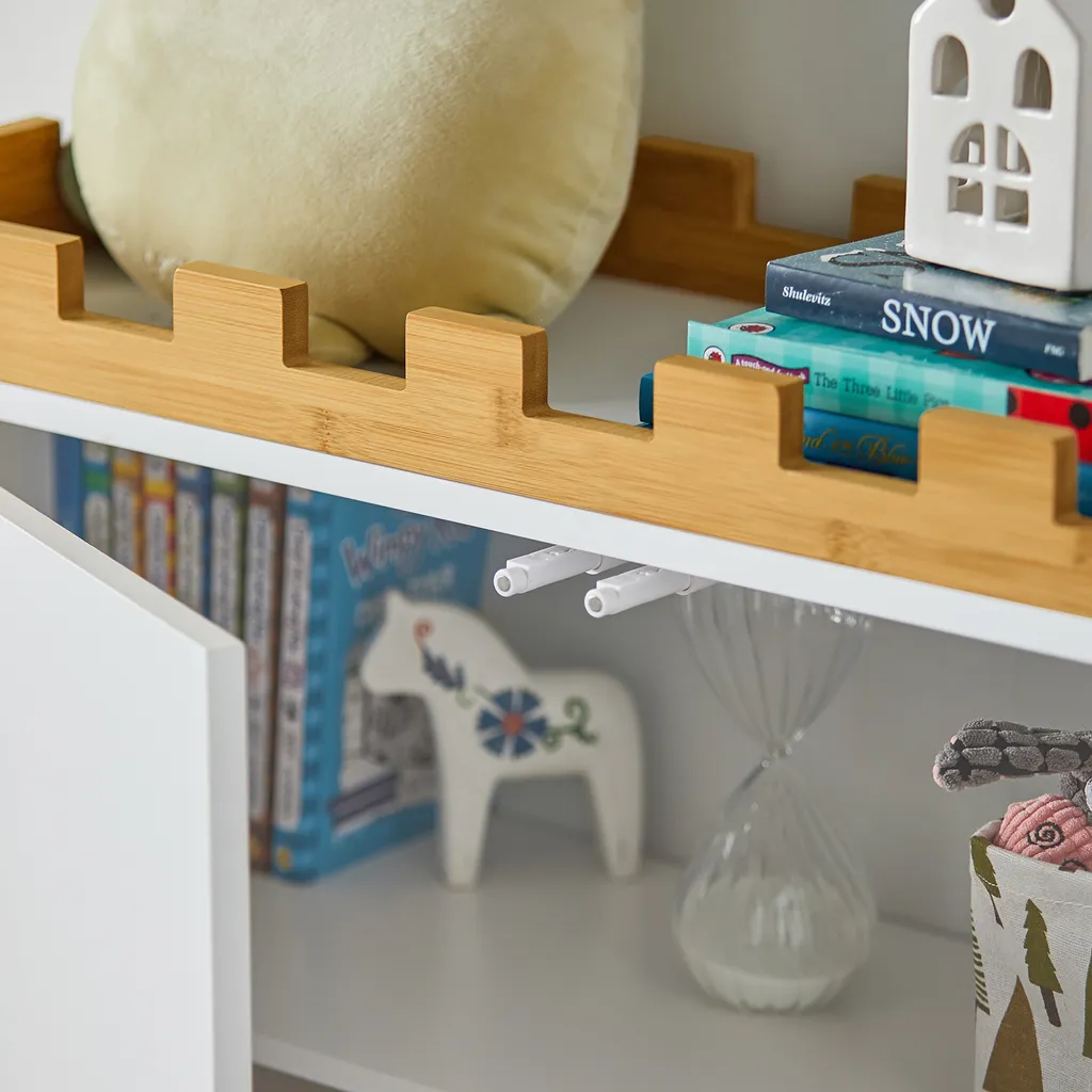 SoBuy KMB44-W Kinder Kommode Kinderregal Bücherregal Spielzeugregal Kinderschrank Kinderzimmerregal BHT Ca.: 86x87x30cm 5 SoBuy KMB44-W Kinder Kommode Kinderregal Bücherregal Spielzeugregal Kinderschrank Kinderzimmerregal BHT Ca.: 86x87x30cm – Bild 5