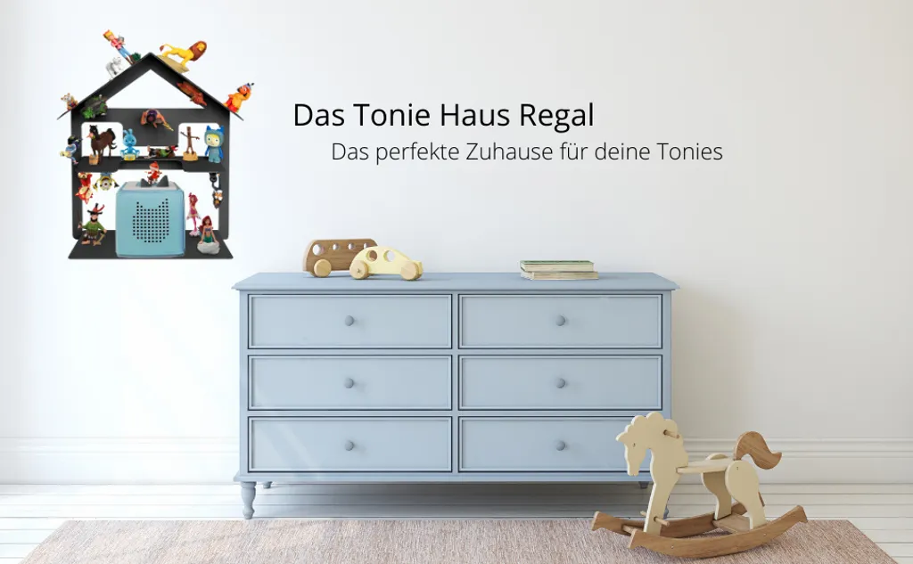 TUX Regal Haus Für 42 Tonies Und Toniebox - Magnetisches Wandregal Für Toniefiguren 9 TUX Regal Haus Für 42 Tonies Und Toniebox - Magnetisches Wandregal Für Toniefiguren – Bild 9