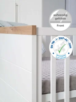 Roba Kombi-Kinderbett 'Nele' 70 X1 40 Cm, Babybett Umbaubar Zum Juniorbett, Weiß,Nachbildungleisten In 'Artisan Eiche' -Babyfreude Deutschland Verkaufs-Shop f7256f501af5b40aceded34c0fa47895