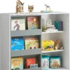 SoBuy KMB33-W Kinder Bücherregal Kinderregal Spielzeugregal Aufbewahrungsregal Für Kinder Schrank Sideboard BHT Ca.: 119x116x39cm
