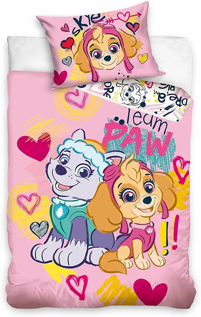 PAW Patrol Kinderbettwäsche Set Skye Everst 100 X 135 Cm - Rosa 1 PAW Patrol Kinderbettwäsche Set Skye Everst 100 X 135 Cm - Rosa