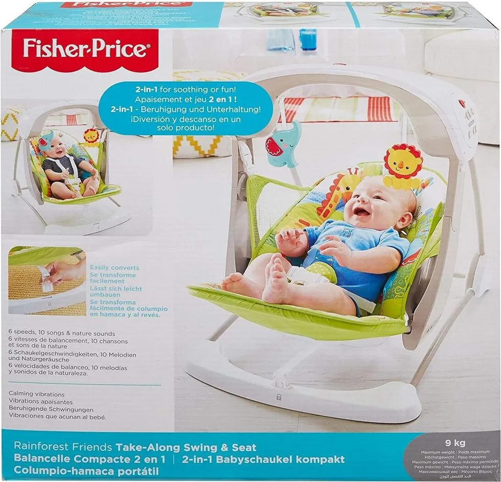 Fisher Price FPB 2in1 Babyschaukel Kompakt 3 Fisher Price FPB 2in1 Babyschaukel Kompakt – Bild 3